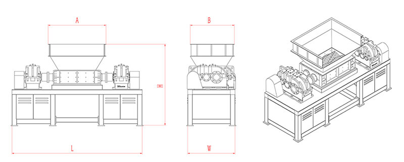 <a href='http://www.yuguangyingye.cn/ssxl/1621.html' target='_blank'><span>壓塊撕碎機</span></a>結構